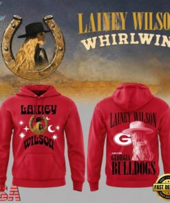 Georgia Bulldogs x Lainey Wilson WHIRLWIND Event Show 2026 Red Hoodie, Trending Music 3D Tee Georgia Bulldogs X Lainey Wilson Whirlwind Event Show 2026 Red Hoodie