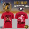 Georgia Bulldogs x Lainey Wilson WHIRLWIND Event Show Vintage Red T Shirt, Trending Music 3D Tee Georgia Bulldogs X Lainey Wilson Whirlwind Event Show Vintage Red T Shirt