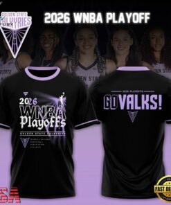 Golden State Valkyries 2026 WNBA Playoff Limited Edition Black T Shirt, Viral 3D Graphic Tee Golden State Valkyries 2026 Wnba Playoff Limited Edition Black T Shirt