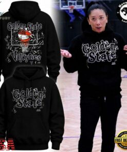 Golden State Valkyries Playa Society Black Shattered Glass Graphic Hoodie, Viral 3D Graphic Tee Golden State Valkyries Playa Society Black Shattered Glass Graphic Hoodie