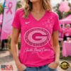 Green Bay Packers 2026 NFL Tackle Breast Cancer V neck T Shirt, NFL Team V Neck Tee Green Bay Packers 2026 Nfl Tackle Breast Cancer V Neck T Shirt
