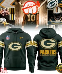 Green Bay Packers 2026 Rivalries Making History Since 1919 Hoodie, Viral 3D Graphic Tee Green Bay Packers 2026 Rivalries Making History Since 1919 Hoodie