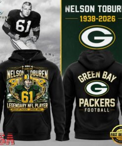 Green Bay Packers Nelson Toburen Always Remembered Legendary Player Hoodie, Viral 3D Graphic Tee Green Bay Packers Nelson Toburen Always Remembered Legendary Player Hoodie