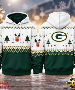 Green Bay Packers NFL Christmas Game Day Hoodie Shirt, Sports Fans 3D Shirt Green Bay Packers Nfl Christmas Game Day Hoodie Shirt