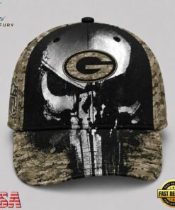 Green Bay Packers NFL Halloween Military Skull Camo Classic Cap, Football Limited Edition Cap Green Bay Packers Nfl Halloween Military Skull Camo Classic Cap