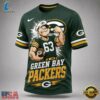 Green Bay Packers NFL Popeye Bold Cartoon Athletes 3D T Shirt, Sports Fans 3D Shirt Green Bay Packers Nfl Popeye Bold Cartoon Athletes 3D T Shirt
