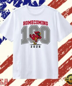 Homecoming 100 Cardinal 2026 School Spirit T Shirt, Trendy 2D Print Shirt Homecoming 100 Cardinal 2026 School Spirit T Shirt