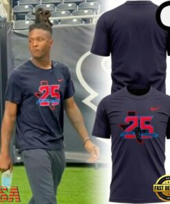 Houston Texans 25 Seasons Of Texans Football 2026 Navy Blue T Shirt, Viral 3D Graphic Tee Houston Texans 25 Seasons OF Texans Football 2026 Navy Blue T Shirt
