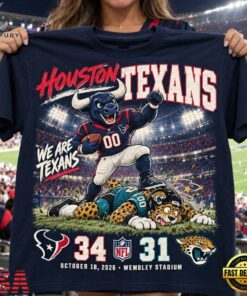 Houston Texans 34 31 Win Over Jacksonville Jaguars Game Day 3D Shirt, Viral 3D Graphic Tee Houston Texans 34 31 Win Over Jacksonville Jaguars Game Day 3D Shirt