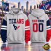 Houston Texans NFL Two Tone Colorblock Varsity Hoodie, Sports Fans 3D Shirt Houston Texans Nfl Two Tone Colorblock Varsity Hoodie