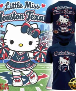 Houston Texans x Kitty Little Miss 2026 T Shirt, Trending Music 3D Tee Houston Texans X Kitty Little Miss 2026 T Shirt