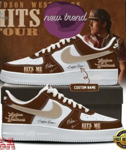 Hudson Westbrook Hits Me Tour 2026 Special New Air Force 1 Shoes Sneakers, Music Lover AF1 Shoes Hudson Westbrook Hits ME Tour 2026 Special New Air Force 1 Shoes Sneakers