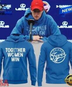 Indiana Fever Blue Together Women Win Hoodie, Viral 3D Graphic Tee Indiana Fever Blue Together Women Win Hoodie