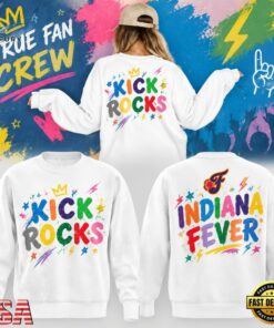 Indiana Fever Kick Rocks 2026 Limited Edition Graphic Sweatshirt, Viral 3D Graphic Tee Indiana Fever Kick Rocks 2026 Limited Edition Graphic Sweatshirt