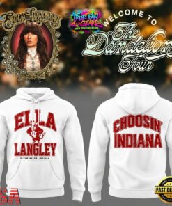 Indiana Hoosiers x Ella Langley Choosin Indiana The Dandelion Tour 2026 Hoodie, Trending Music 3D Tee Indiana Hoosiers X Ella Langley Choosin Indiana The Dandelion Tour 2026 Hoodie