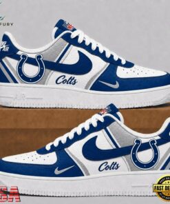 Indianapolis Colts 2026 NFL Team Air Force 1 Shoes Sneakers, NFL Fan AF1 Shoes Indianapolis Colts 2026 Nfl Team Air Force 1 Shoes Sneakers