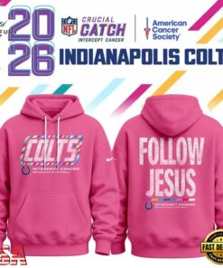 Indianapolis Colts Crucial Catch Follow Jesus 2026 Pink Hoodie, Viral 3D Graphic Tee Indianapolis Colts Crucial Catch Follow Jesus 2026 Pink Hoodie