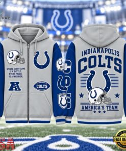 Indianapolis Colts NFL Gridiron Heritage Zip Hoodie, Sports Fans 3D Shirt Indianapolis Colts Nfl Gridiron Heritage Zip Hoodie