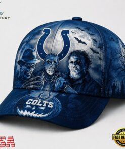 Indianapolis Colts NFL Horror Night Halloween 2026 Design Classic Cap, Football Limited Edition Cap Indianapolis Colts Nfl Horror Night Halloween 2026 Design Classic Cap