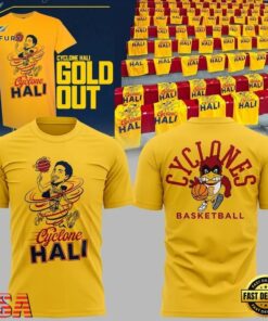 Iowa State Men's Basketball Cyclone Hali Gold Out 2026 Limited Edition T Shirt, Viral 3D Graphic Tee Iowa State Men S Basketball Cyclone Hali Gold Out 2026 Limited Edition T Shirt