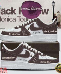 Jack Harlow MONICA Tour 2026 Air Force 1 Shoes Sneakers, Music Lover AF1 Shoes Jack Harlow Monica Tour 2026 Air Force 1 Shoes Sneakers