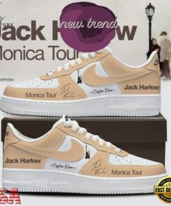 Jack Harlow MONICA Tour 2026 Signature Air Force 1 Shoes Sneakers, Music Lover AF1 Shoes Jack Harlow Monica Tour 2026 Signature Air Force 1 Shoes Sneakers