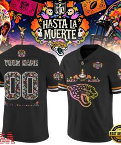 Jacksonville Jaguars NFL Hasta la Muerte 2026 Personalized Football Jersey, Fashion Football Jersey Jacksonville Jaguars Nfl Hasta LA Muerte 2026 Personalized Football Jersey