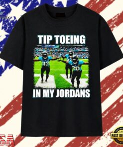 Jacksonville Jaguars Tip Toeing in My Jordans 33 and 20 Touchdown T Shirt, Trendy 2D Print Shirt Jacksonville Jaguars Tip Toeing IN MY Jordans 33 And 20 Touchdown T Shirt