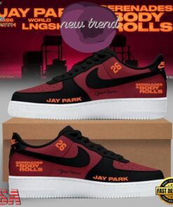JAY PARK x LNGSHOT 2026 World Tour Serenades x Body Rolls Air Force 1 Shoes, Music Lover AF1 Shoes Jay Park X Lngshot 2026 World Tour Serenades X Body Rolls Air Force 1 Shoes