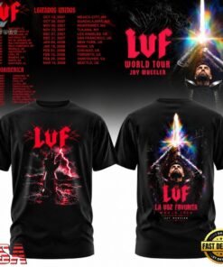 Jay Wheeler La Voz Favorita World Tour Black T Shirt, Trending Music 3D Tee Jay Wheeler LA Voz Favorita World Tour Black T Shirt
