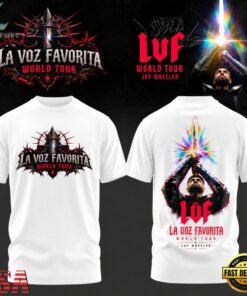 Jay Wheeler La Voz Favorita World Tour White 3D Shirt, Trending Music 3D Tee Jay Wheeler LA Voz Favorita World Tour White 3D Shirt