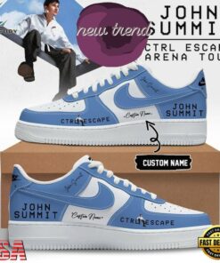 John Summit CTRL ESCAPE Arena Tour 2026 Custom Name Air Force 1 Shoes Sneakers, Music Lover AF1 Shoes John Summit Ctrl Escape Arena Tour 2026 Custom Name Air Force 1 Shoes Sneakers
