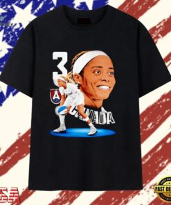 Jordin Canada 3 Atlanta Dream WNBA Basketball Player Tribute Graphic T Shirt, Trendy 2D Print Shirt Jordin Canada 3 Atlanta Dream Wnba Basketball Player Tribute Graphic T Shirt