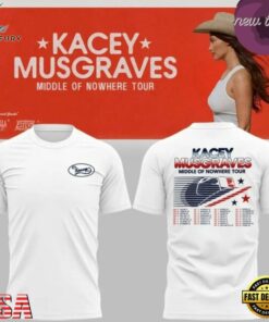 Kacey Musgraves Middle of Nowhere Tour 2026 White T Shirt, Trending Music 3D Tee Kacey Musgraves Middle OF Nowhere Tour 2026 White T Shirt