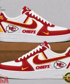 Kansas City Chiefs 2026 NFL Team Air Force 1 Shoes Sneakers, NFL Fan AF1 Shoes Kansas City Chiefs 2026 Nfl Team Air Force 1 Shoes Sneakers