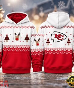 Kansas City Chiefs NFL Christmas Game Day Hoodie Shirt, Sports Fans 3D Shirt Kansas City Chiefs Nfl Christmas Game Day Hoodie Shirt