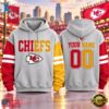 Kansas City Chiefs NFL Two Tone Colorblock Varsity Hoodie, Sports Fans 3D Shirt Kansas City Chiefs Nfl Two Tone Colorblock Varsity Hoodie