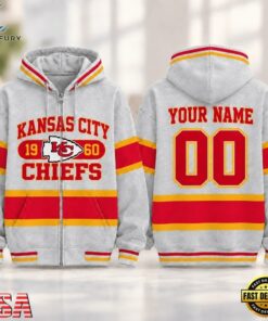 Kansas City Chiefs NFL Varsity Stripe Zip Hoodie, Sports Fans 3D Shirt Kansas City Chiefs Nfl Varsity Stripe Zip Hoodie