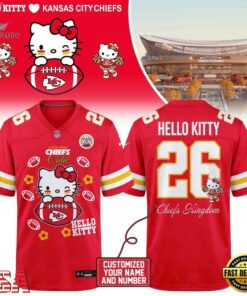 Kansas City Chiefs NFL x Hello Kitty 2026 Football Jersey Shirt, Fashion Football Jersey Kansas City Chiefs Nfl X Hello Kitty 2026 Football Jersey Shirt