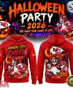 Kansas City Chiefs x Halloween Night 2026 Limited Edition Hoodie, Viral 3D Graphic Tee Kansas City Chiefs X Halloween Night 2026 Limited Edition Hoodie