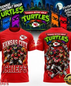 Kansas City Chiefs x Teenage Mutant Ninja Turtles 2026 Graphic T Shirt, Trending Music 3D Tee Kansas City Chiefs X Teenage Mutant Ninja Turtles 2026 Graphic T Shirt