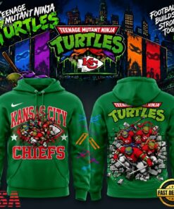 Kansas City Chiefs x Teenage Mutant Ninja Turtles 2026 Limited Edition Hoodie, Trending Music 3D Tee Kansas City Chiefs X Teenage Mutant Ninja Turtles 2026 Limited Edition Hoodie