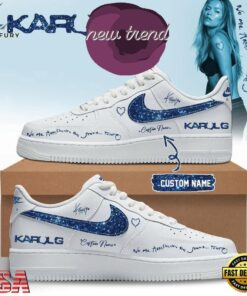 KaRol G Album NO ME ARREPIENTO DE SENTIR TANTO White Air Force 1 Shoes Sneakers, Music Lover AF1 Shoes Karol G Album NO ME Arrepiento DE Sentir Tanto White Air Force 1 Shoes Sneakers