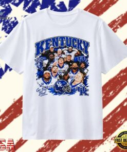 Kentucky Wildcats Go Big Blue Team UK Football T Shirt, Trendy 2D Print Shirt Kentucky Wildcats GO Big Blue Team UK Football T Shirt