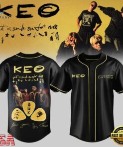 KEO Put A Smile On For Me Tour Signed 2026 Black Baseball Jersey, Hot Baseball Jersey Keo Put A Smile ON For ME Tour Signed 2026 Black Baseball Jersey