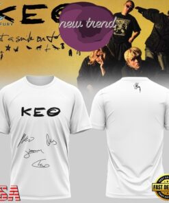 KEO Put A Smile On For Me Tour Signed 2026 White T Shirt, Trending Music 3D Tee Keo Put A Smile ON For ME Tour Signed 2026 White T Shirt