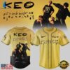 KEO Put A Smile On For Me Tour Signed 2026 Yellow Baseball Jersey, Hot Baseball Jersey Keo Put A Smile ON For ME Tour Signed 2026 Yellow Baseball Jersey