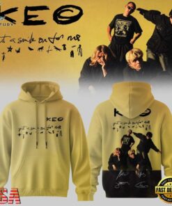 KEO Put A Smile On For Me Tour Signed 2026 Yellow Hoodie, Trending Music 3D Tee Keo Put A Smile ON For ME Tour Signed 2026 Yellow Hoodie