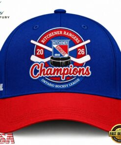 Kitchener Rangers 2026 OHL Champions Limited Cap, Fashion Baseball Cap Kitchener Rangers 2026 Ohl Champions Limited Cap