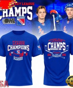 Kitchener Rangers 2026 OHL Champions Limited T Shirt, Viral 3D Graphic Tee Kitchener Rangers 2026 Ohl Champions Limited T Shirt